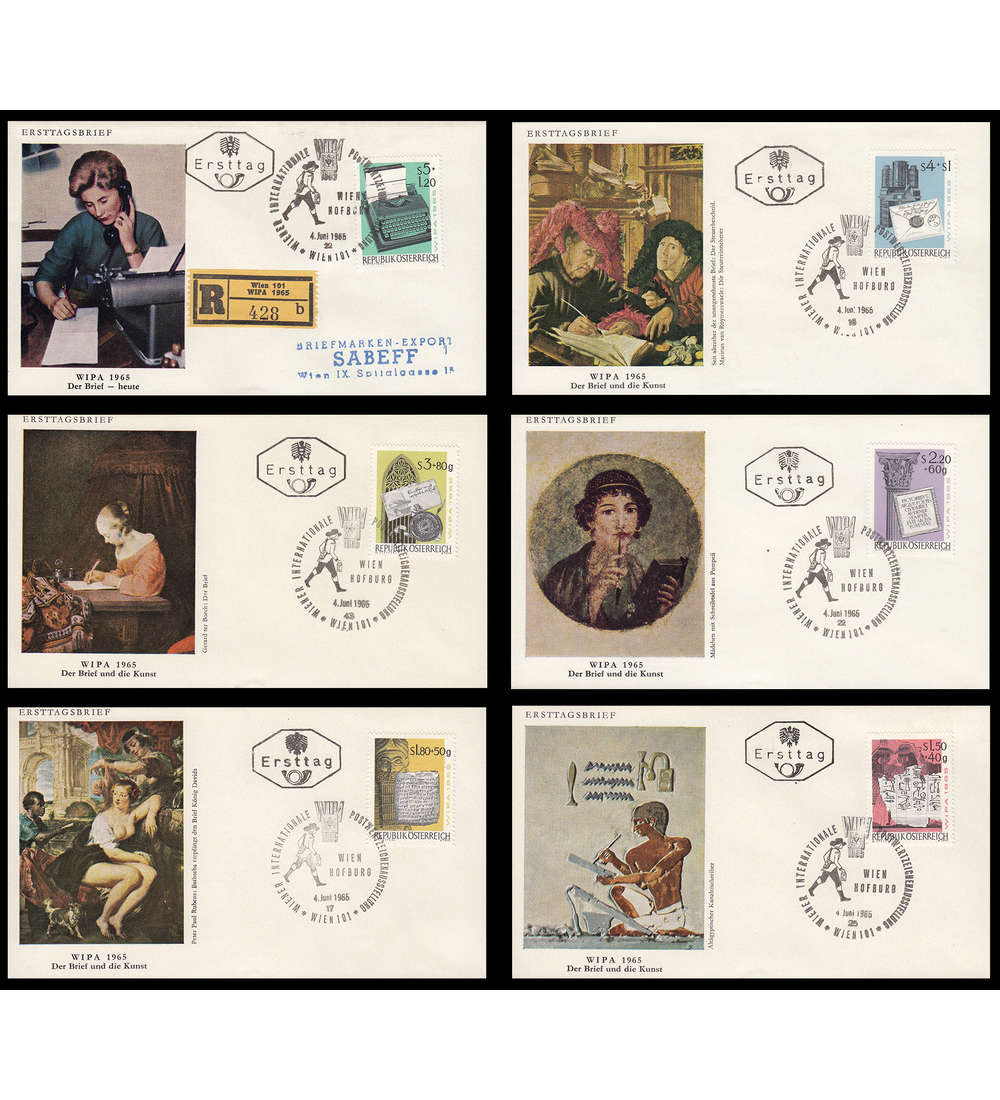 Europa Kollektion mit sterreich Nr. 1184-1189 FDC