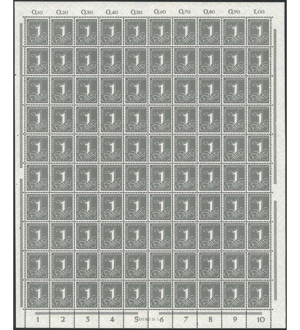 BRD Nr. 226 xv postfrisch Komplettbogen mit HAN 515.302