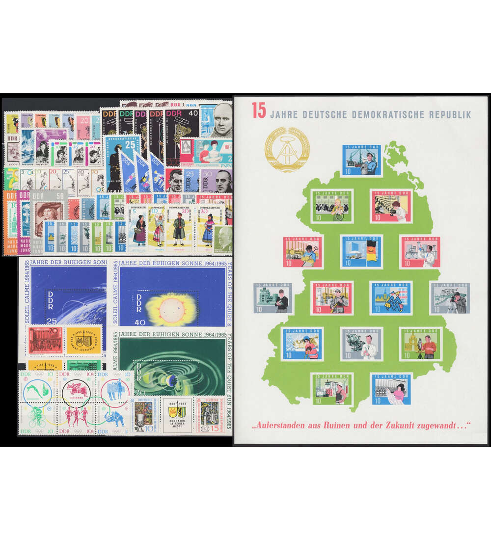 DDR-Jahrgang-1964-postfrisch - komplett