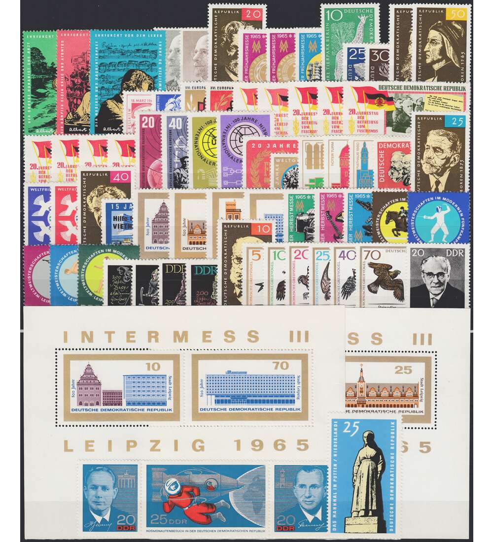 DDR-Jahrgang-1965-postfrisch - komplett