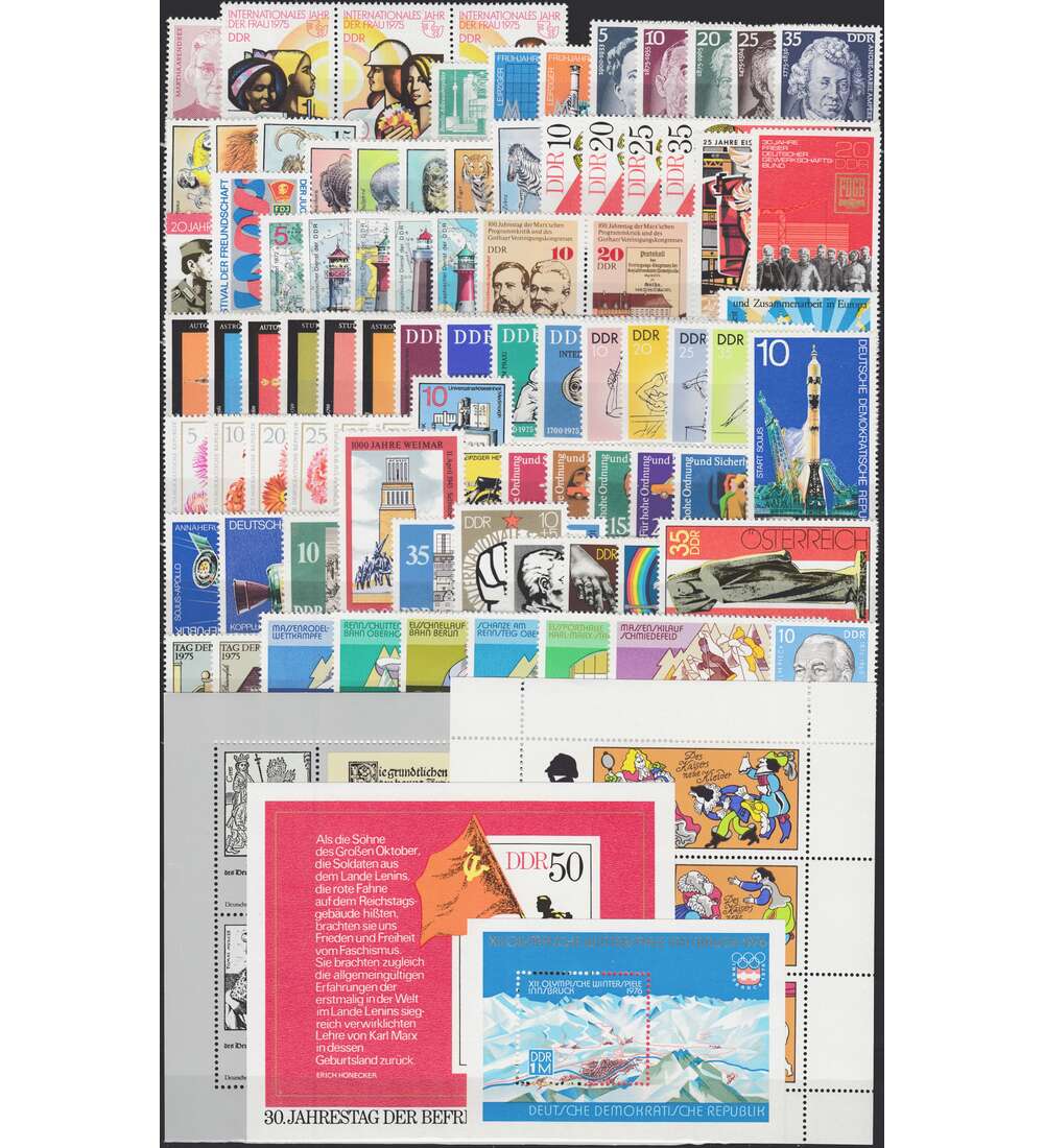 DDR-Jahrgang 1975-postfrisch - komplett