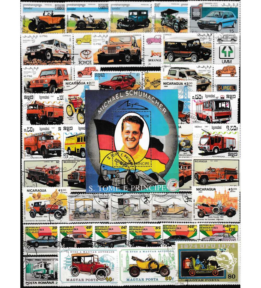 50 verschiedene Automobile +   Schumacher - Block