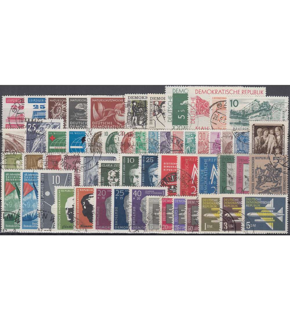 DDR Jahrgang 1957 gestempelt  komplett