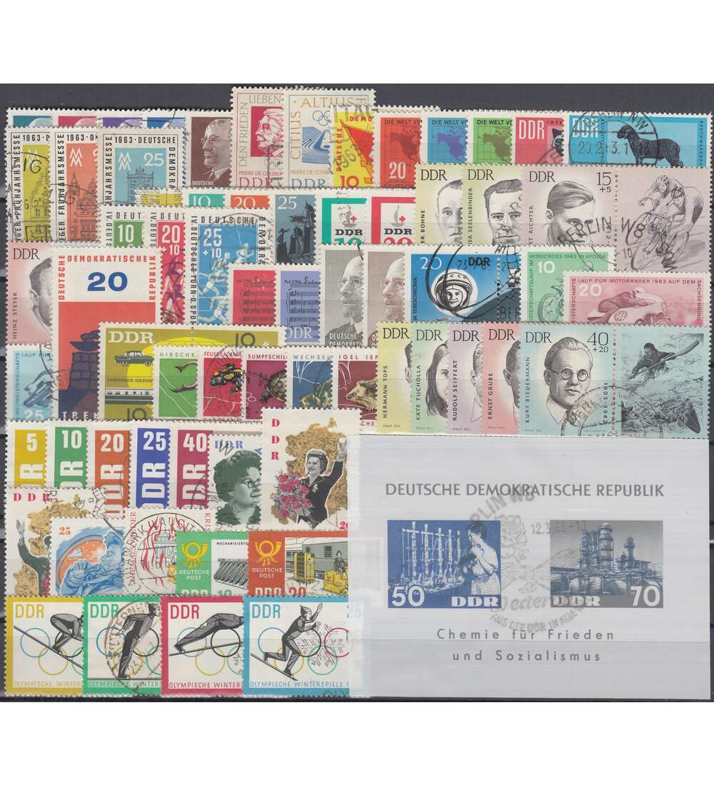DDR Jahrgang 1963 gestempelt  komplett
