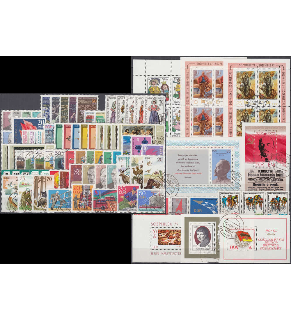 DDR Jahrgang 1977 gestempelt komplett
