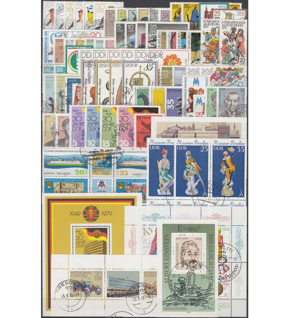 DDR Jahrgang 1979 gestempelt komplett