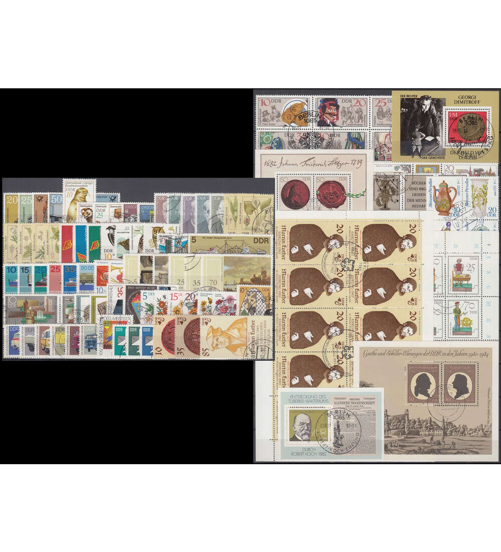 DDR Jahrgang 1982 gestempelt komplett