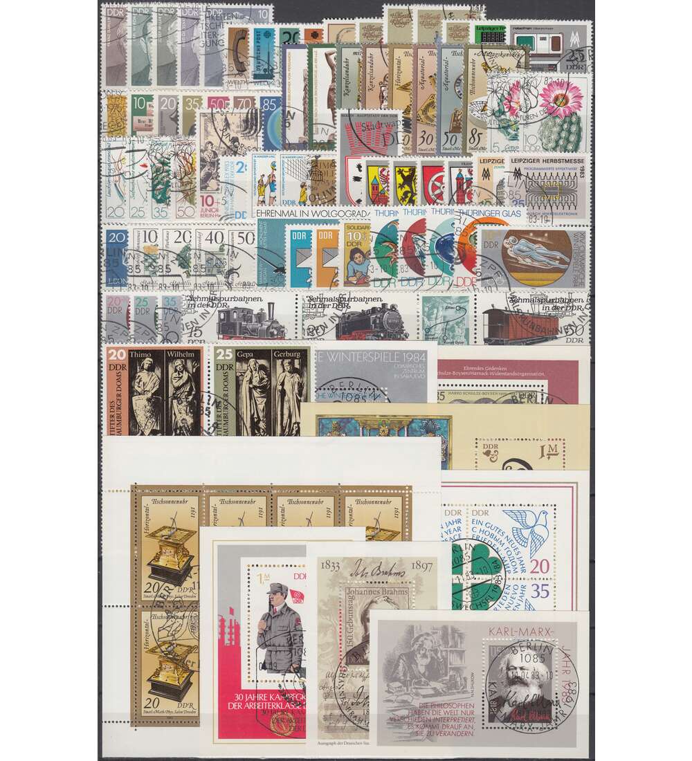DDR Jahrgang 1983 gestempelt komplett