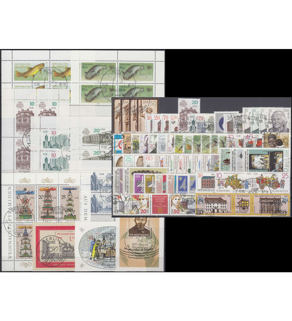 DDR Jahrgang 1987 gestempelt komplett