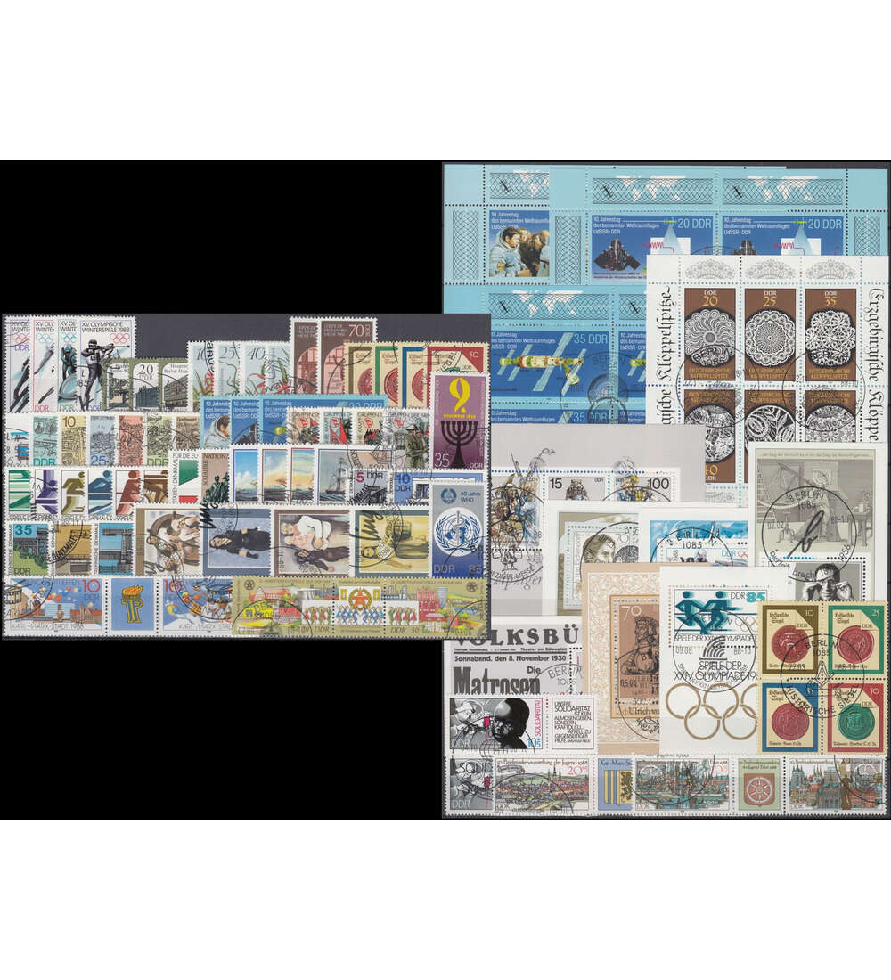 DDR Jahrgang 1988 gestempelt komplett