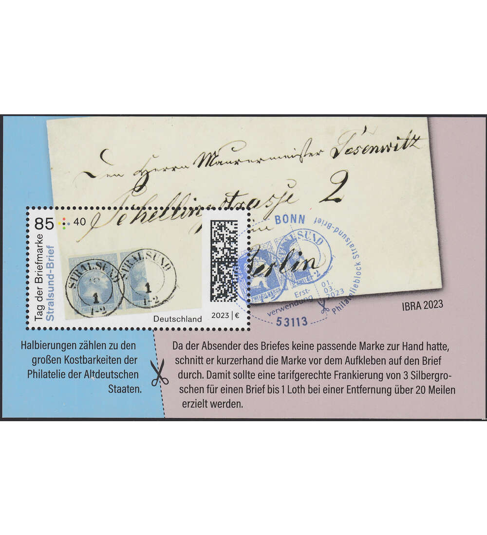 BRD Bund Das Super-Kilo 2023 mit Block 88 gestempelt