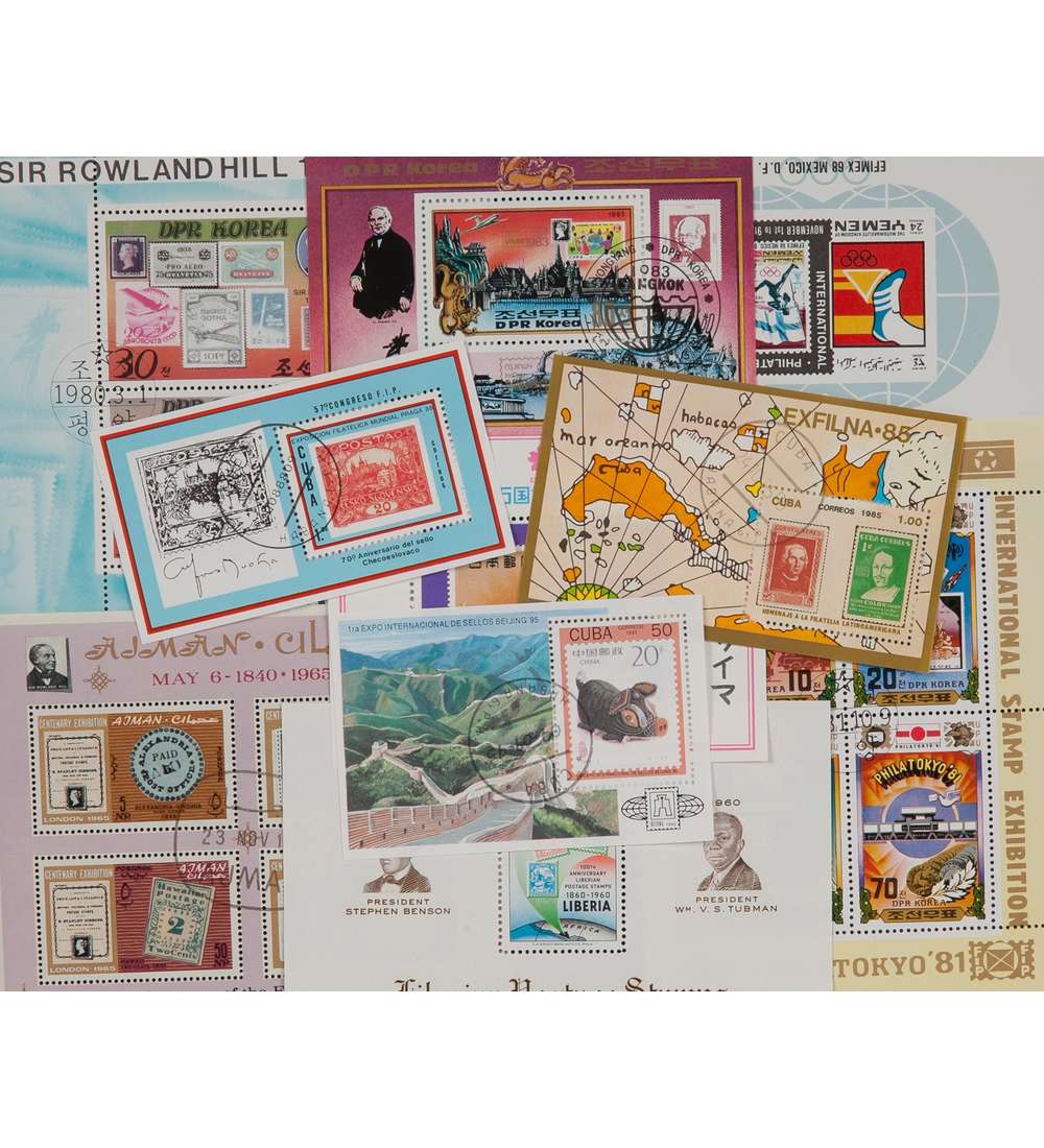   10 Marken auf Marken-Blocks