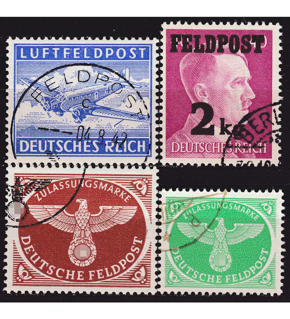 Deutsche Feldpost Nr. 1-4