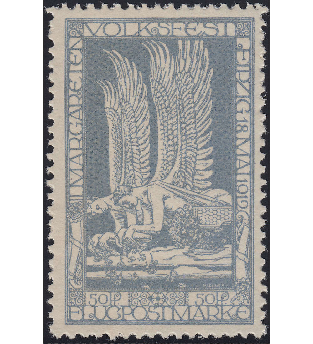 Deutsches Reich Halbamtliche Flugpost Margareten Volksfest 1912 postfrisch **