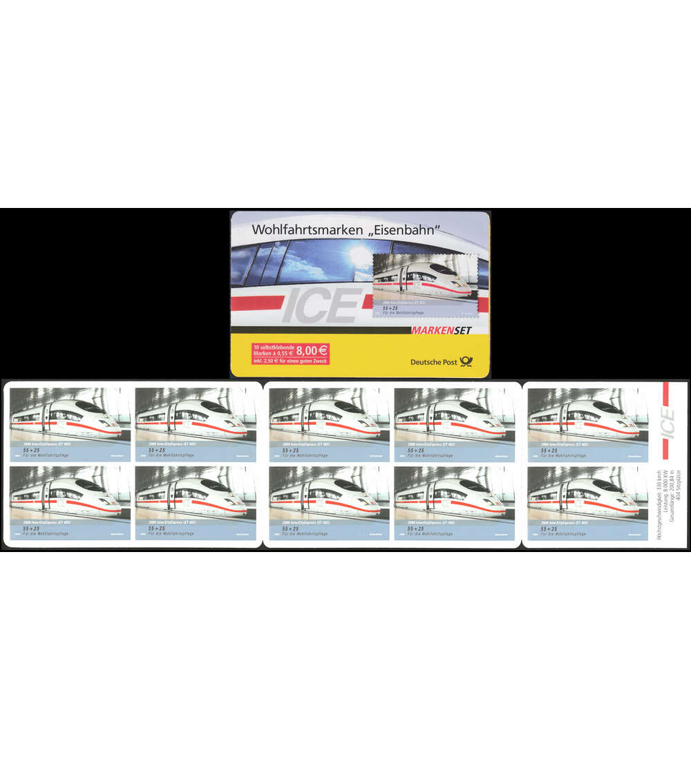 BRD Bund Markenheft Nr. 64          Eisenbahnen 2006