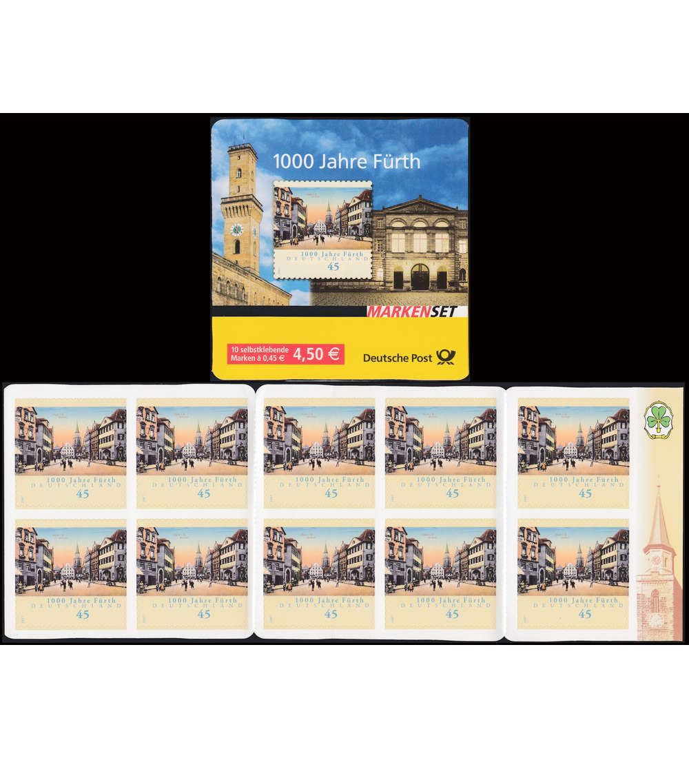 BRD Bund  Markenheft Nr. 66          1000 Jahre Frth 2007