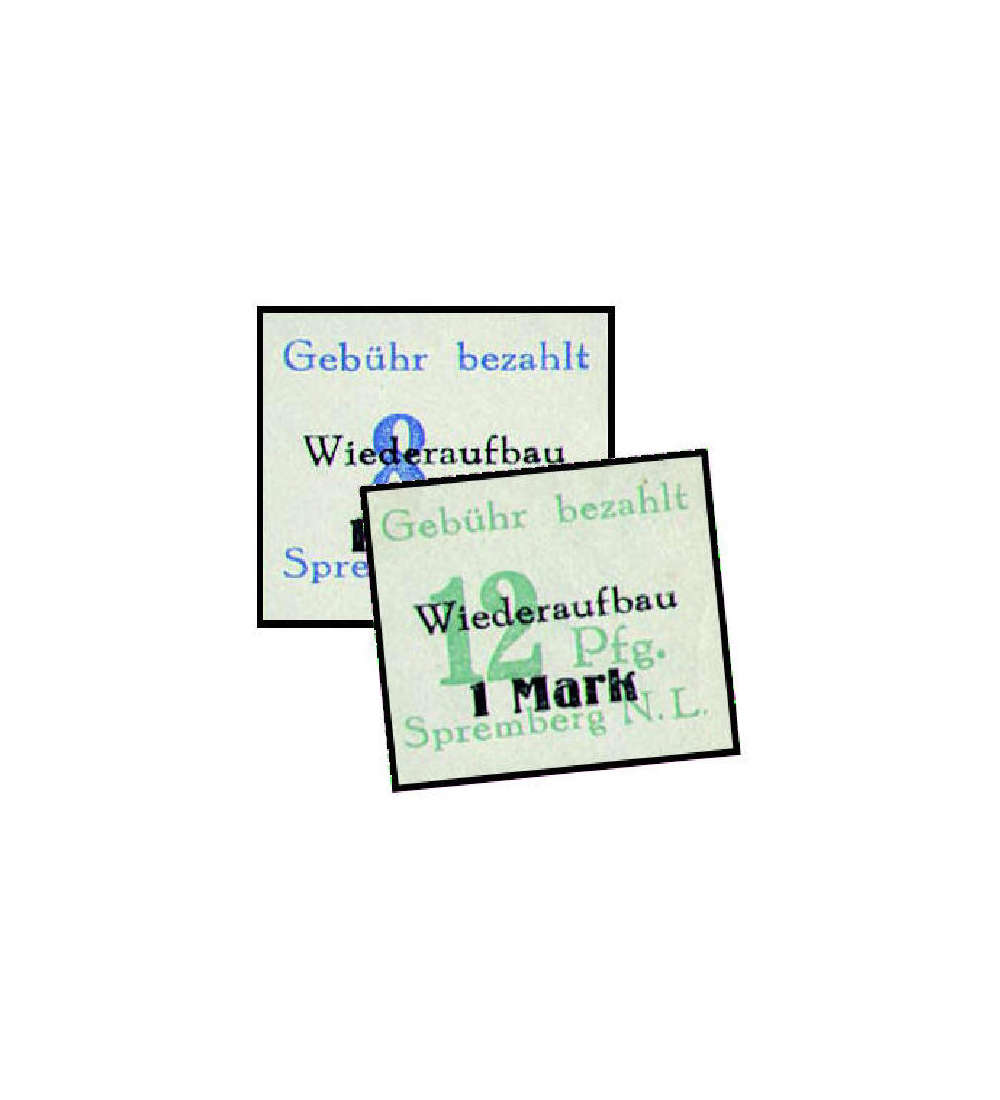 Deutsche Lokalausgabe Spremberg Nr. 21-22 B postfrisch **