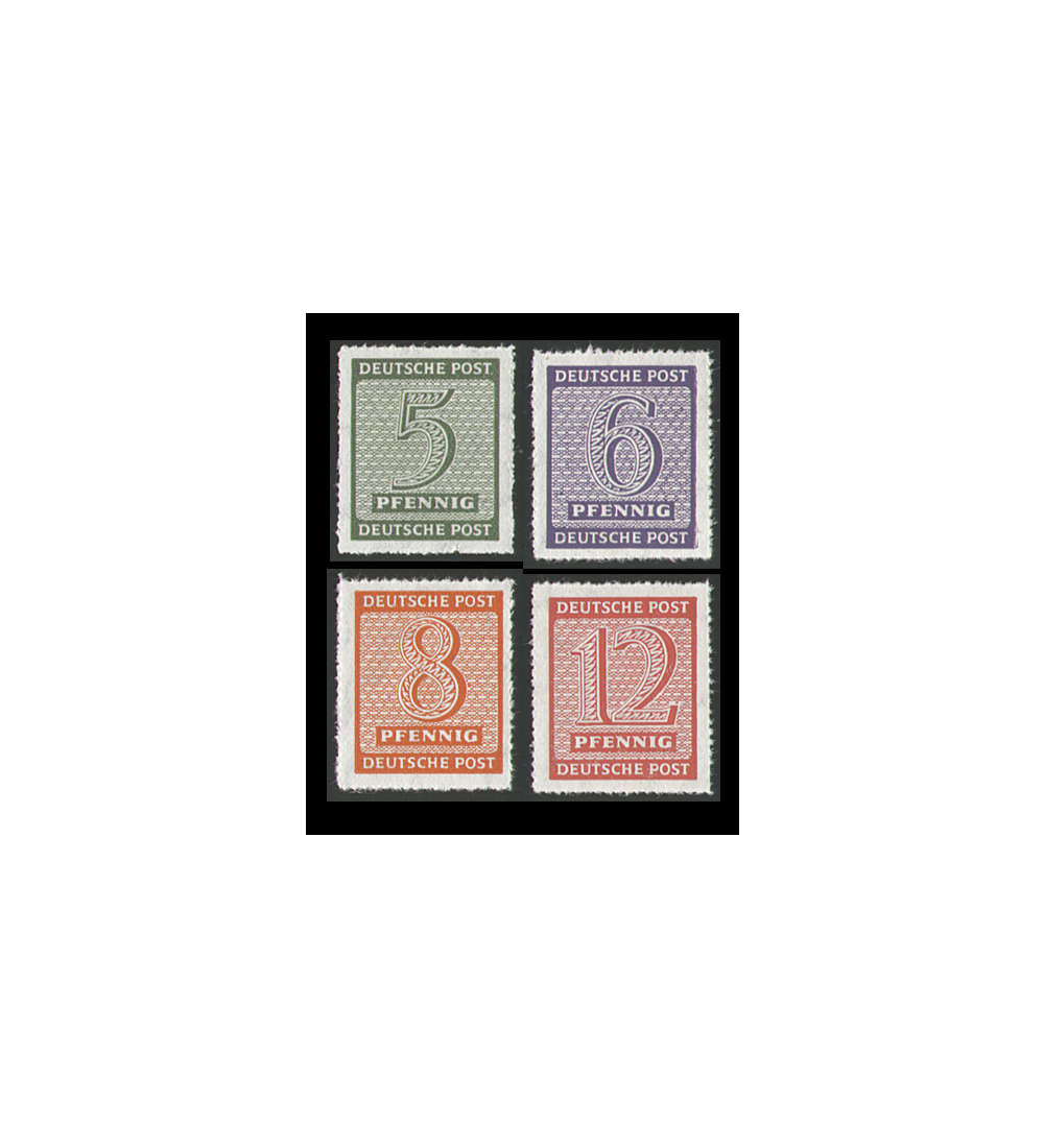 SBZ Nr. 116-119 DX postfrisch Postmeistertrennung