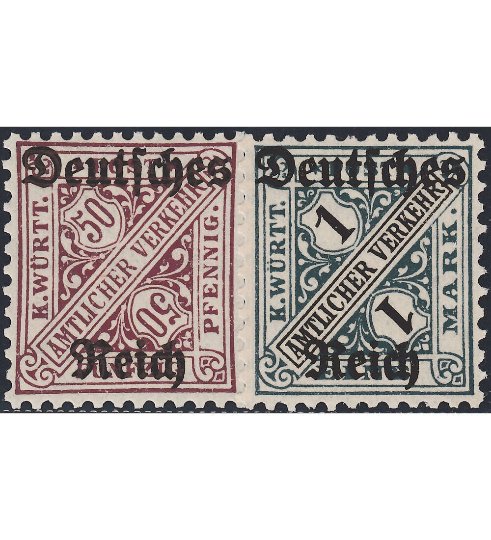 Deutsches Reich Dienstmarken postfrisch mit Nr. 63+64