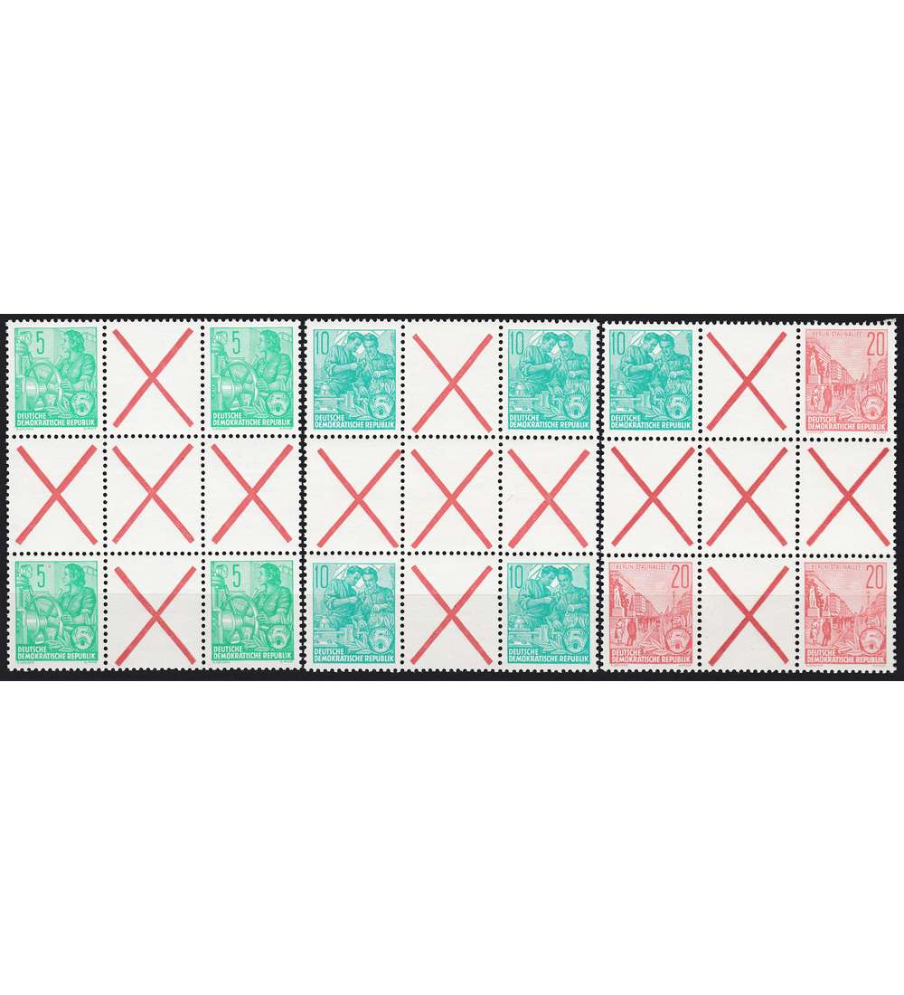 DDR Herzstcke 7-9 postfrisch **