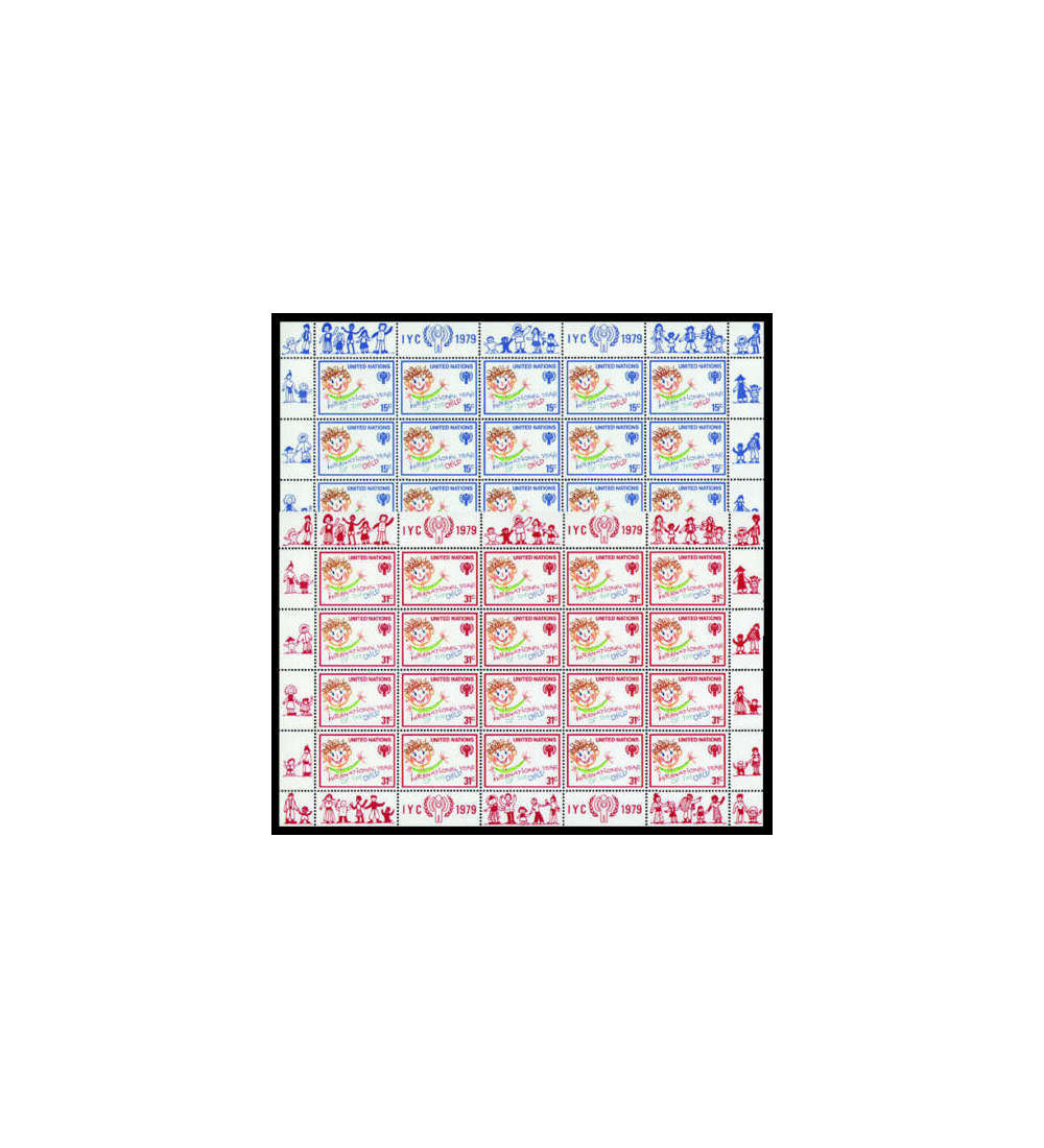 UNO New York Nr. 334-335 postfrisch** als Kleinbogen