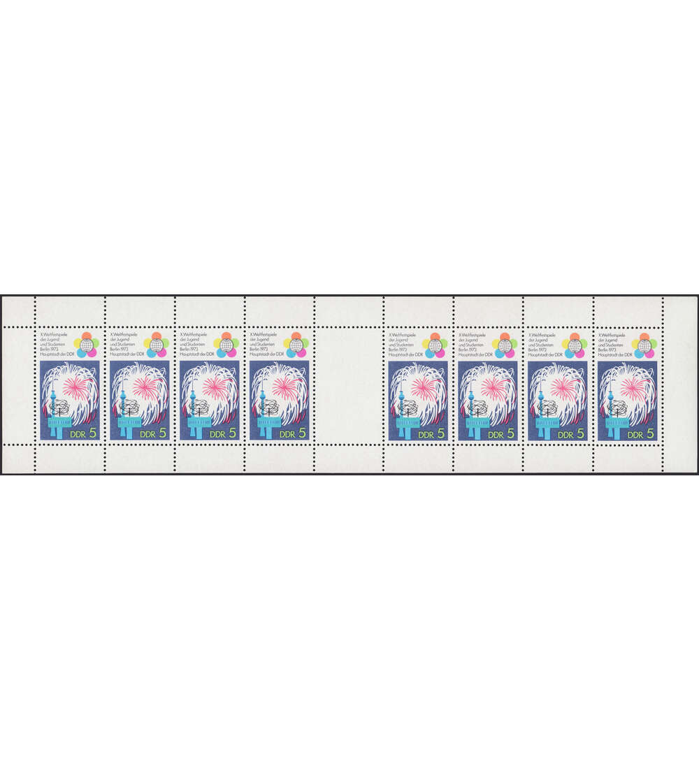 DDR Markenheftbogen Nr. A 16D postfrisch Weltfestspiele 1973