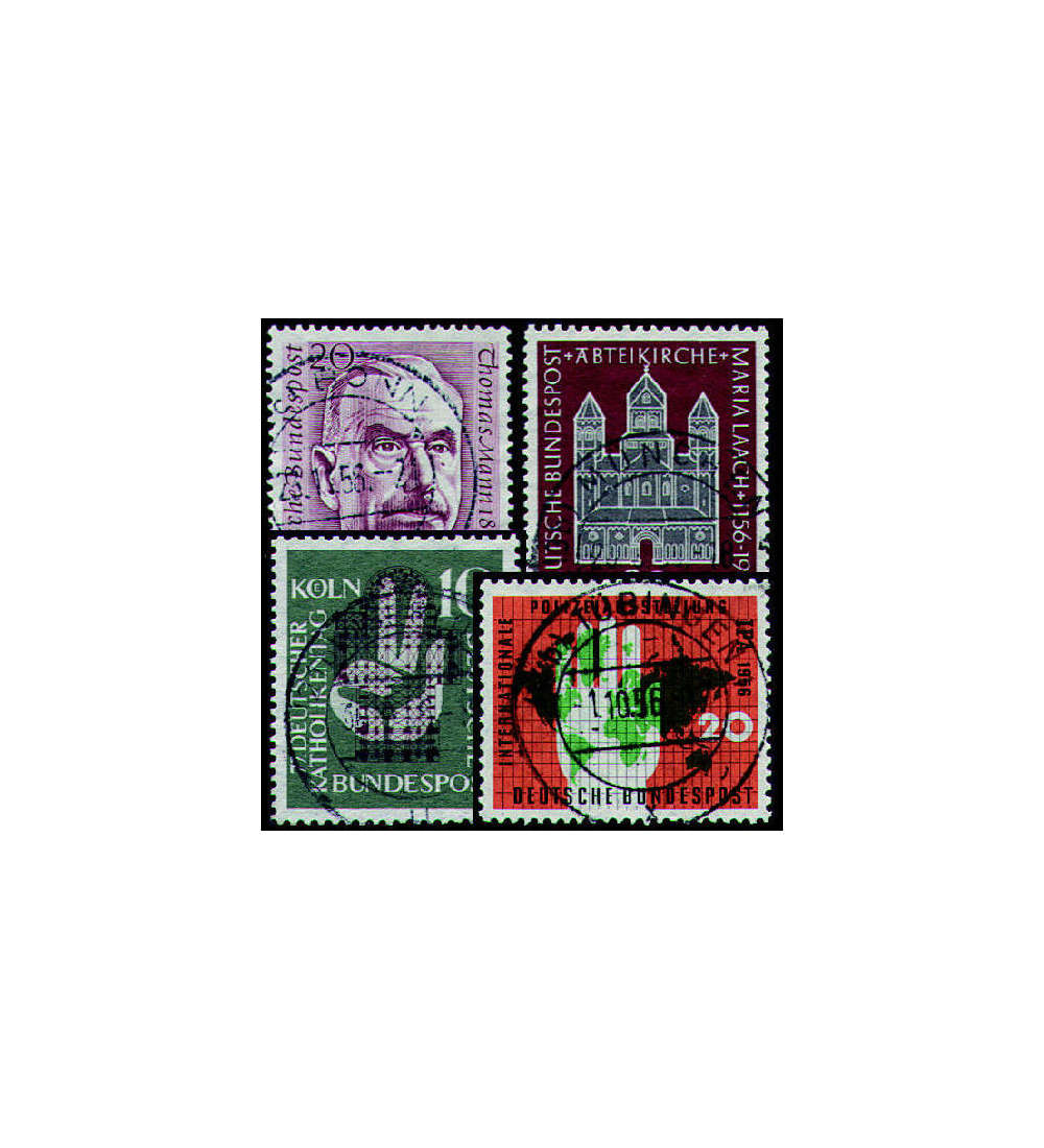 BRD Bund 50er-Jahre - gestempelt mit Nr. 237-240