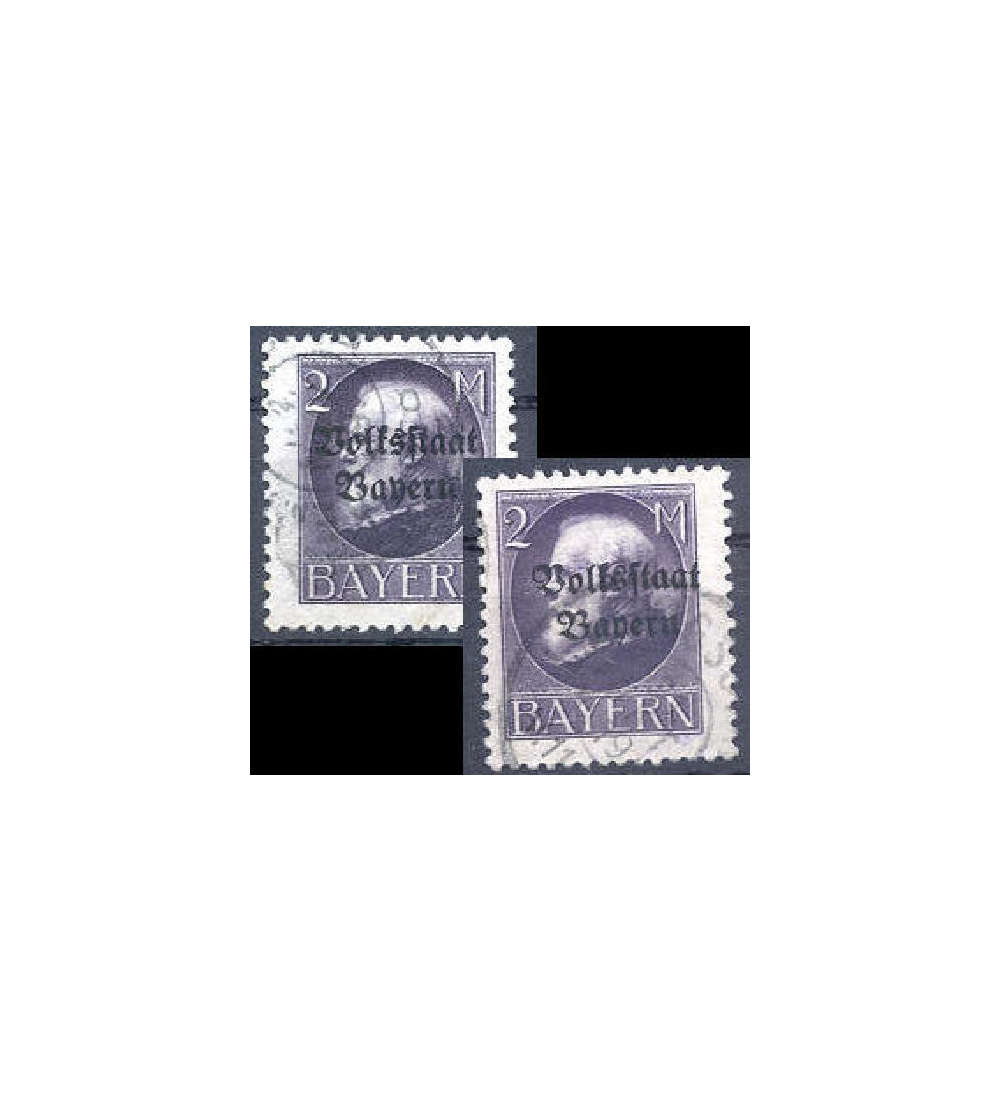 Bayern Nr. 129 IA+IIA gestempelt