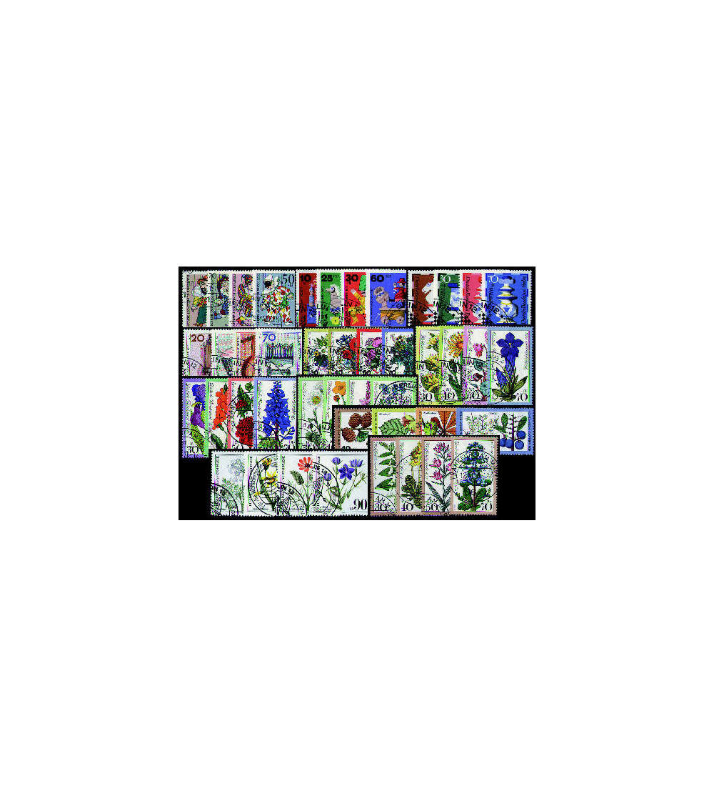 Berlin Wohlfahrtsstze 1970-80 gestempelt