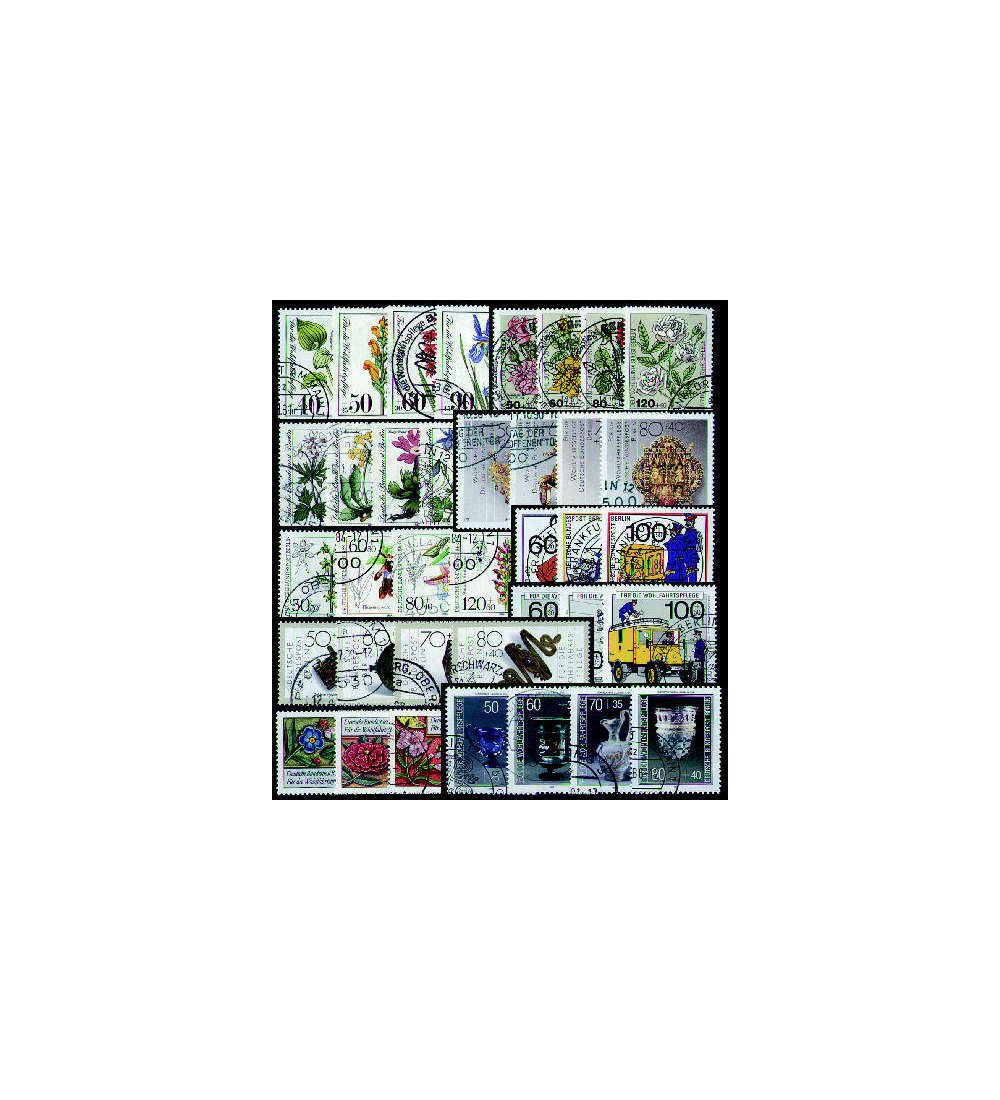 Berlin Wohlfahrtsstze 1981-90 gestempelt