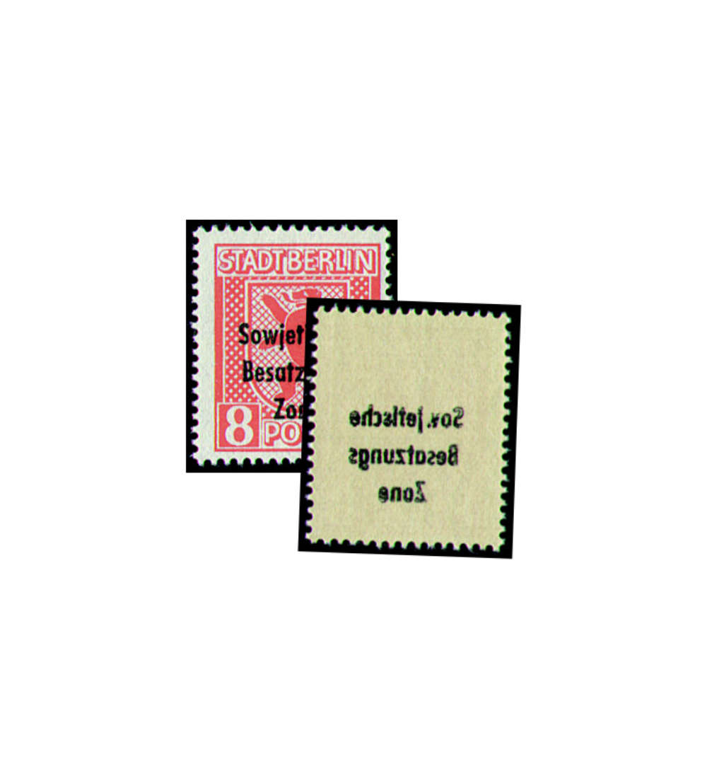 SBZ Nr. 202 postfrisch ** Rckseitiger Abklatsch