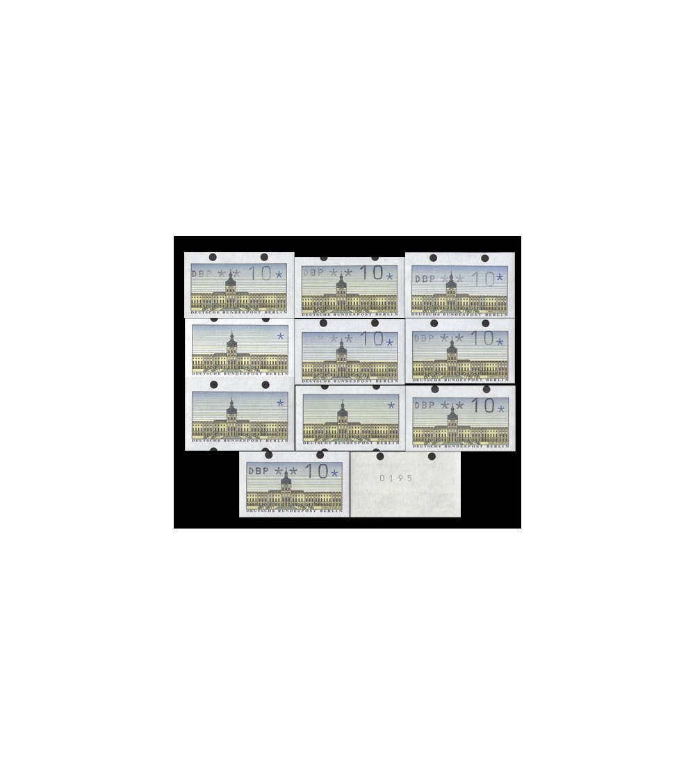 Berlin ATM 10 Abarten postfrisch **