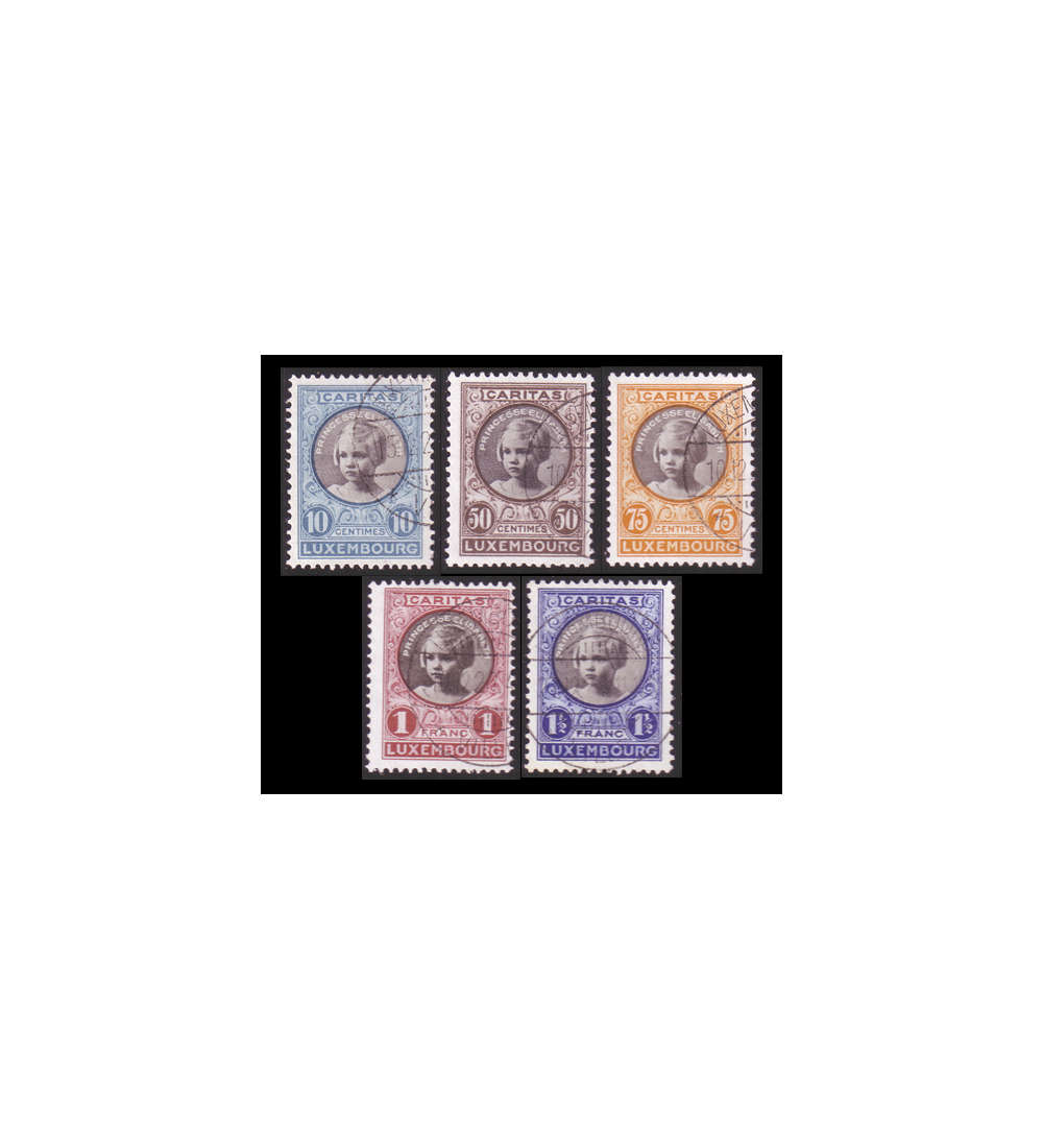 Luxemburg Nr. 192-196 gestempelt Kinderhilfe 1927