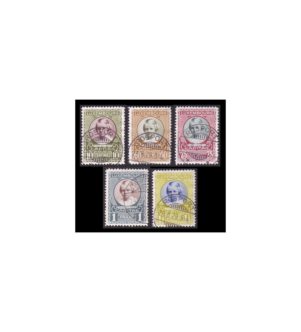 Luxemburg Nr. 208-212 gestempelt Kinderhilfe 1928