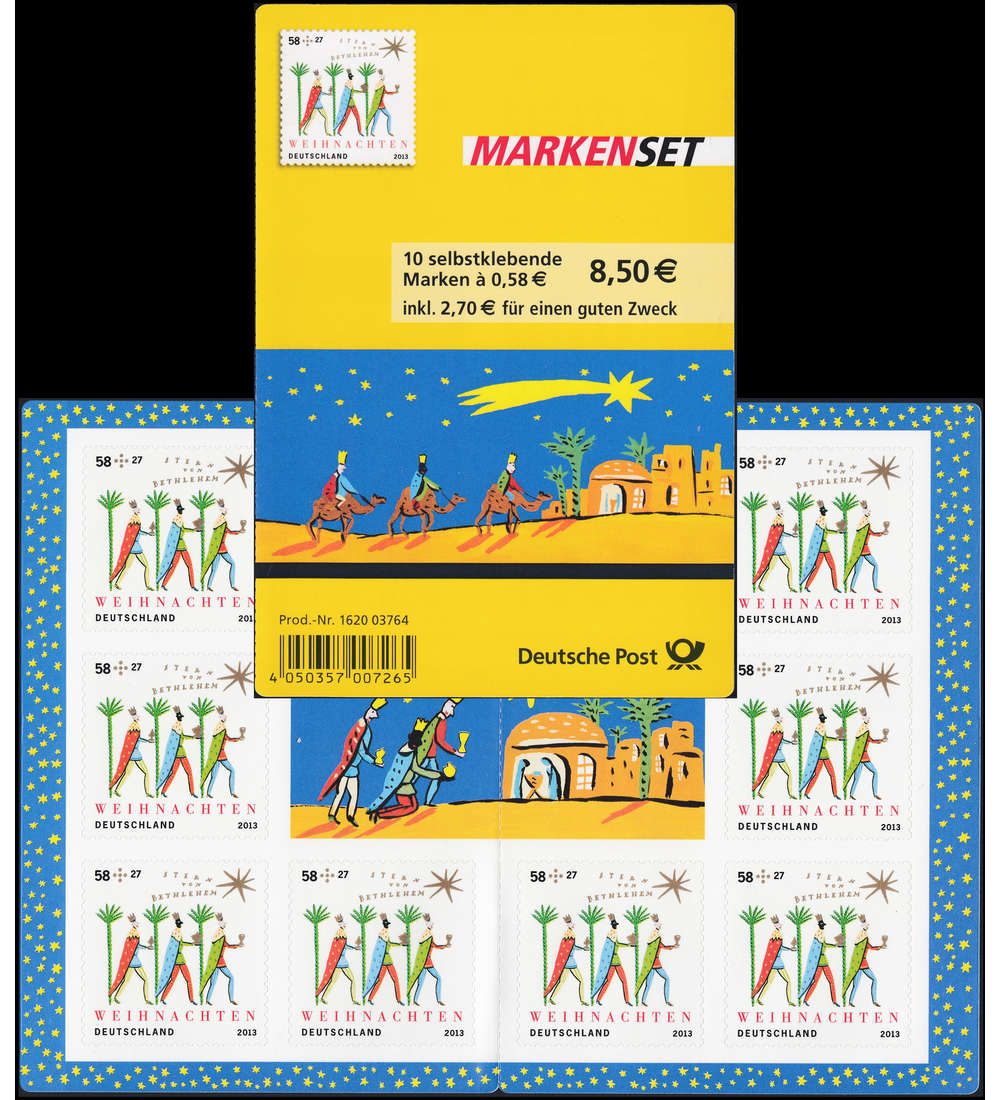   BRD Bund  Markenheft Nr. 94 Weihnachten 2013