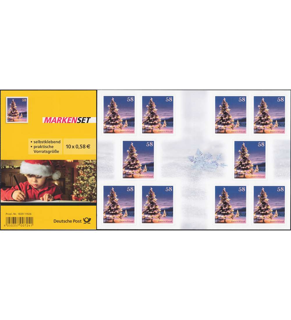   BRD Bund  Markenheft Nr. 95 Winterstimmung 2013