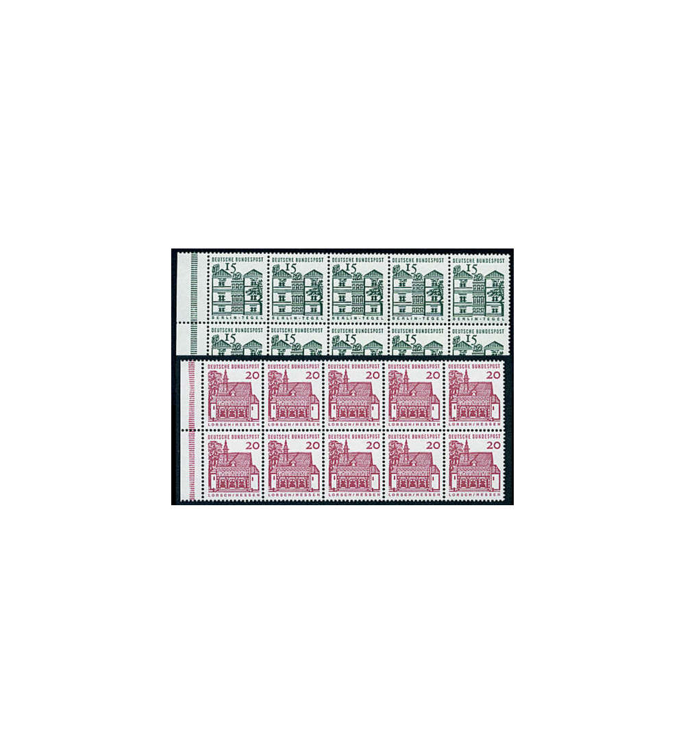 BRD Bund  Heftchenblatt Nr. 15-16 postfrisch ** Tegel/Lorsch