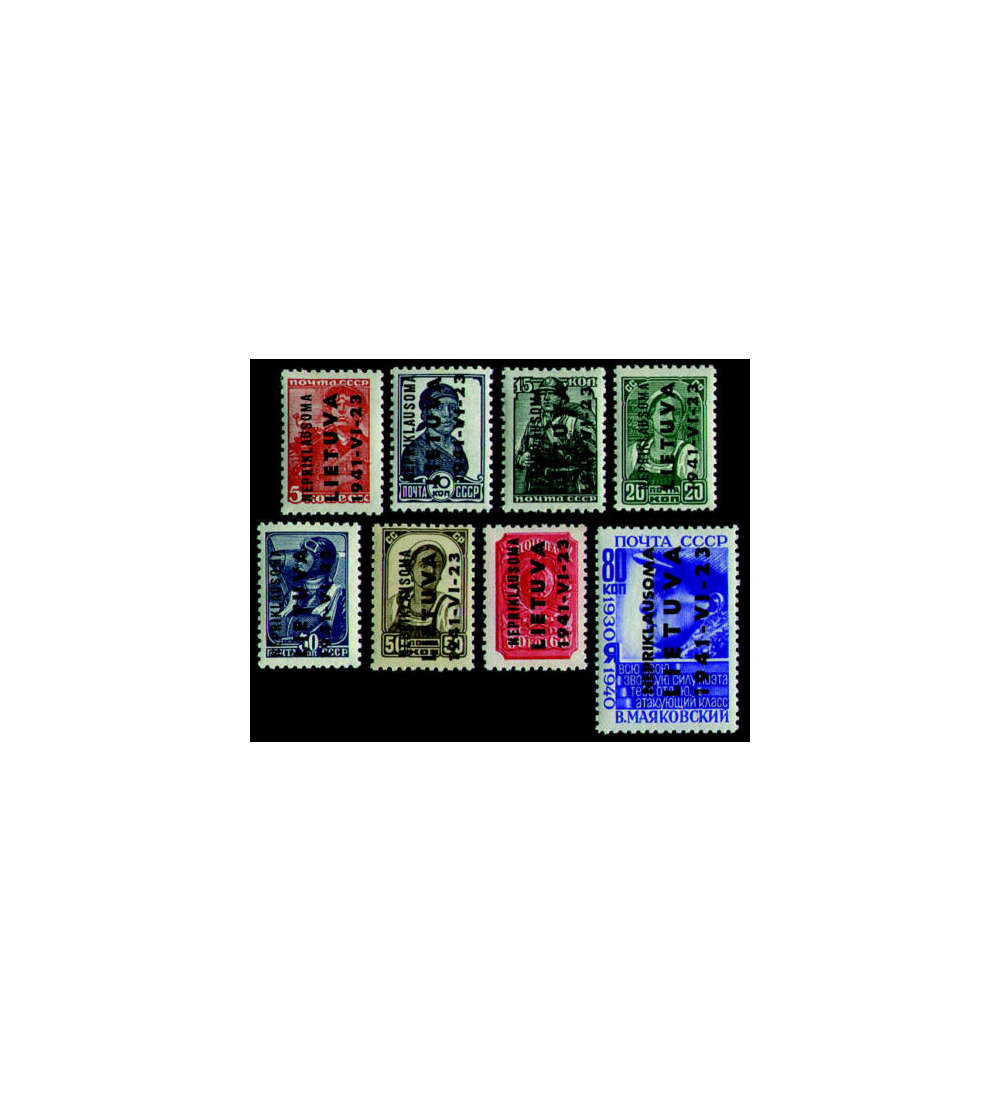 Deutsche Besetzung Litauen Landesausgabe Nr. 2-9 postfrisch **