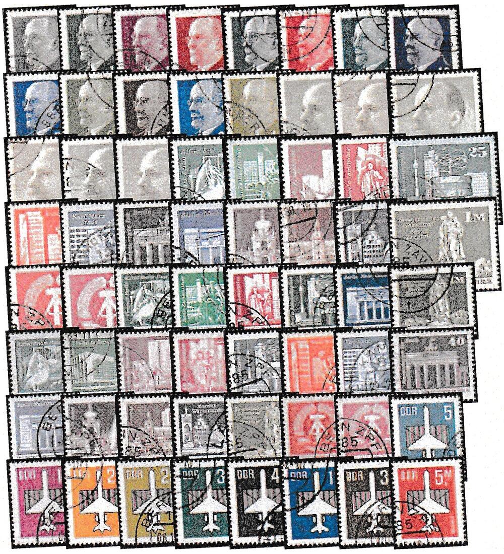 DDR - Komplette Dauerserien    gestempelt