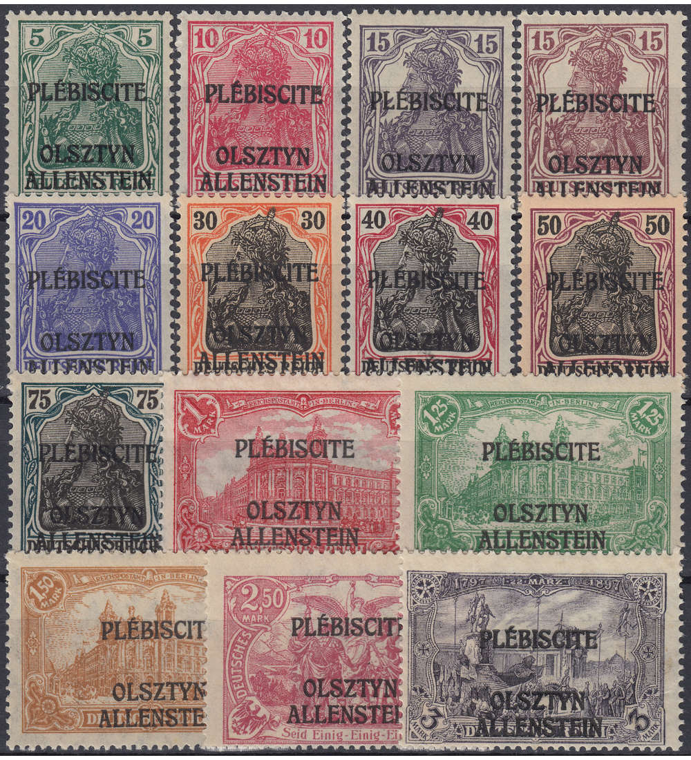 Allenstein Nr. 1-14 postfrisch **