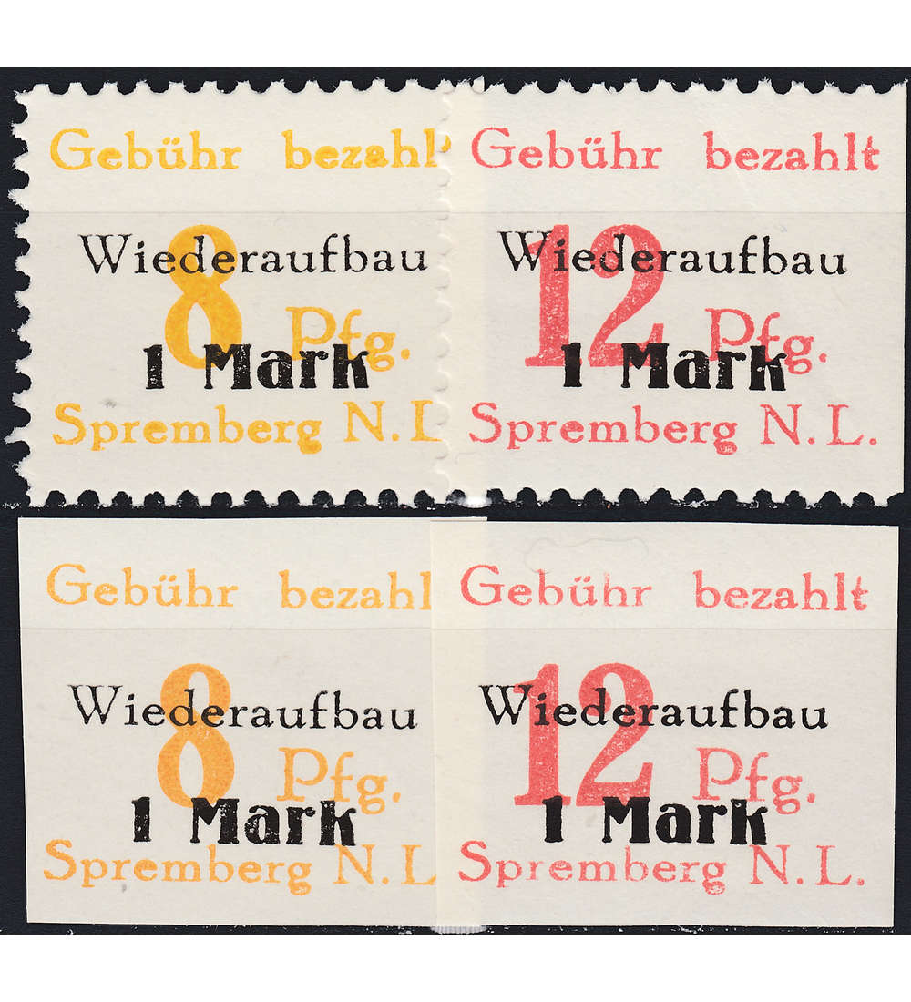 Deutsche Lokalausgaben Spremberg Nr. 17-18 A+B postfrisch **