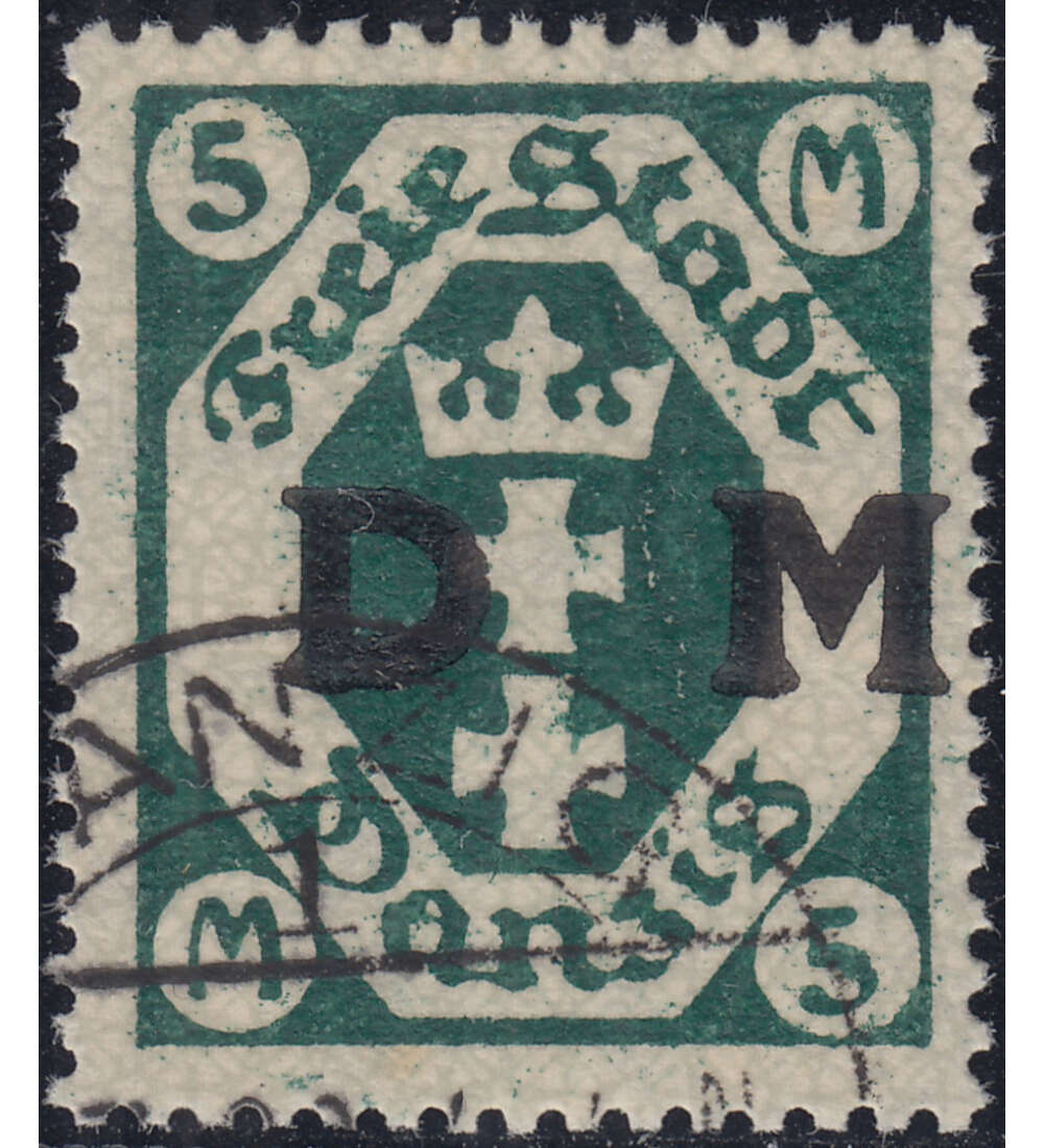 Danzig Dienstmarke Nr. 24Y gestempelt