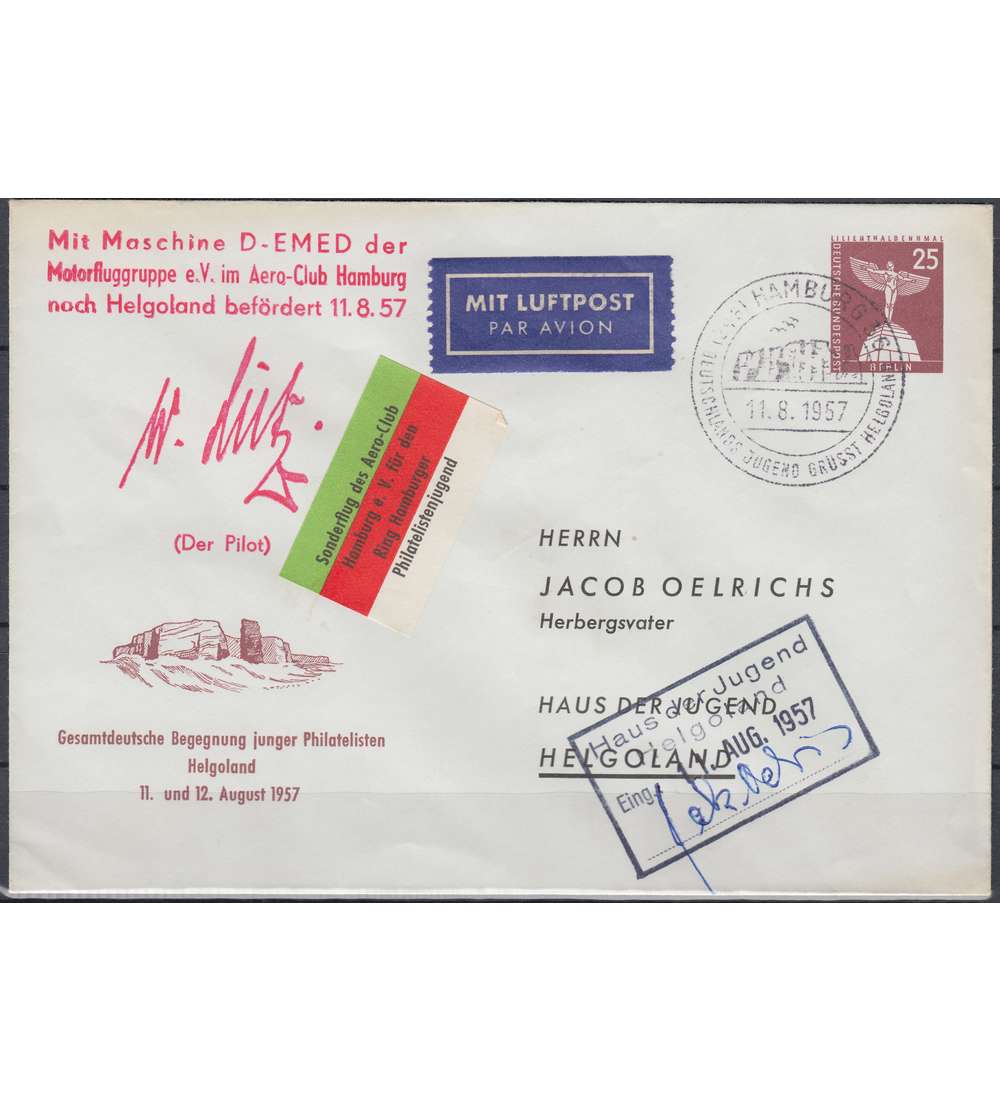 Berlin Luftpostbrief Ganzsache