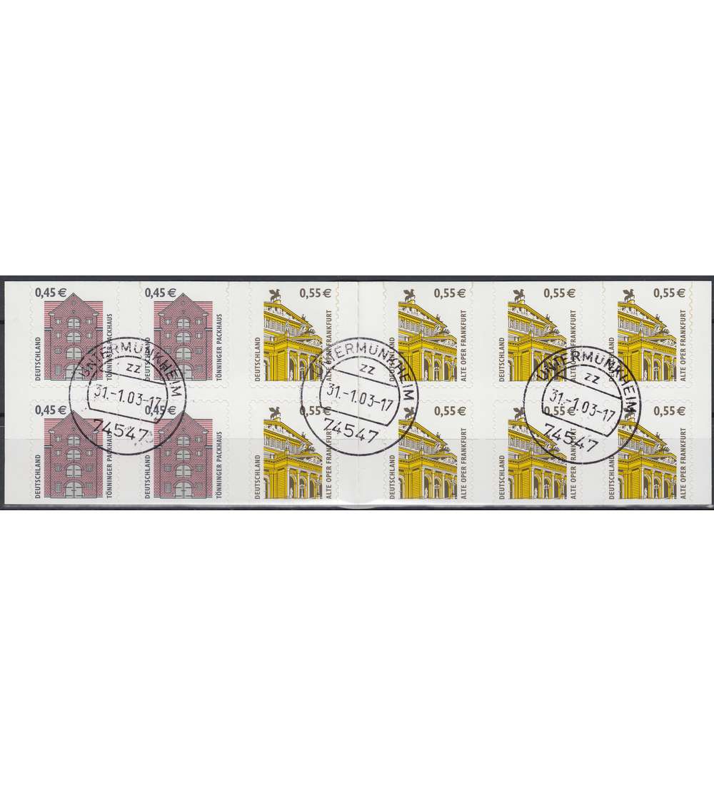 BRD Bund Markenheft Nr. 50          gestempelt