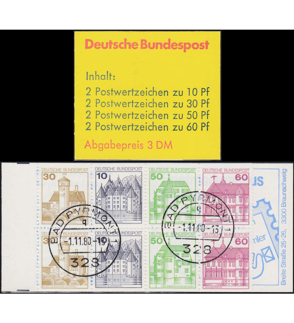 BRD Bund  Markenheft Nr. 23a