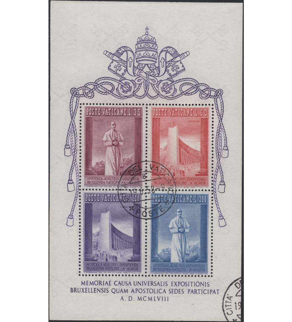Vatikan Block 2 gestempelt