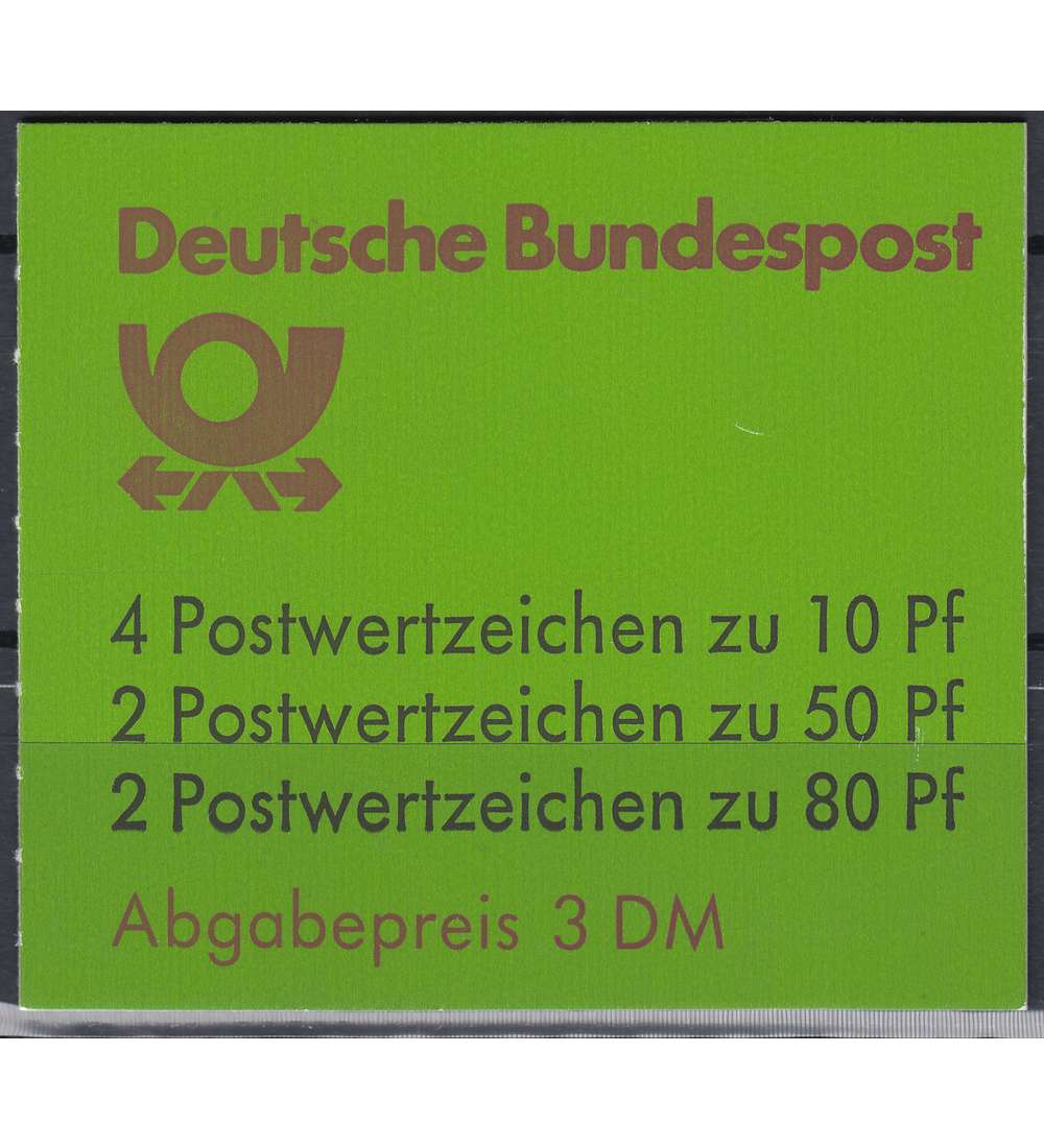 BRD Bund Markenheft 24 postfrisch** in 8 Reklamevarianten