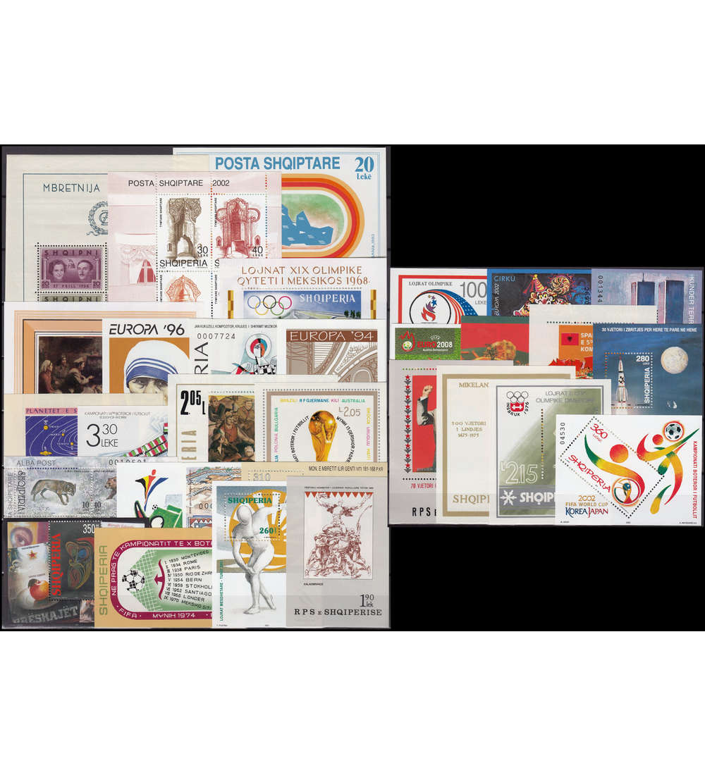 Albanien Blocksammlung ab Block 2 postfrisch**