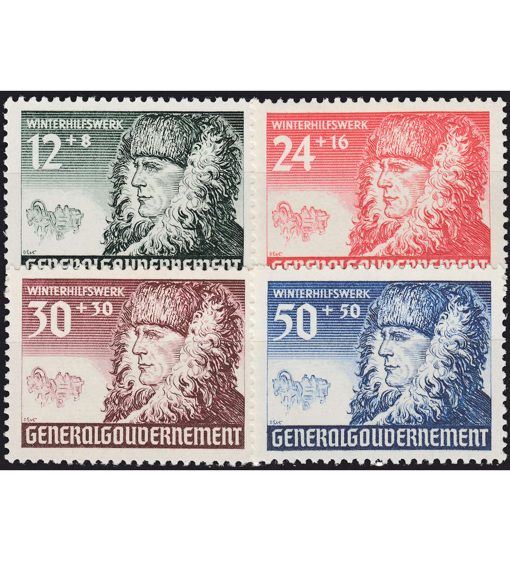 Dt. Besetzung postfrisch mit Generalgouvernement Nr. 59-62
