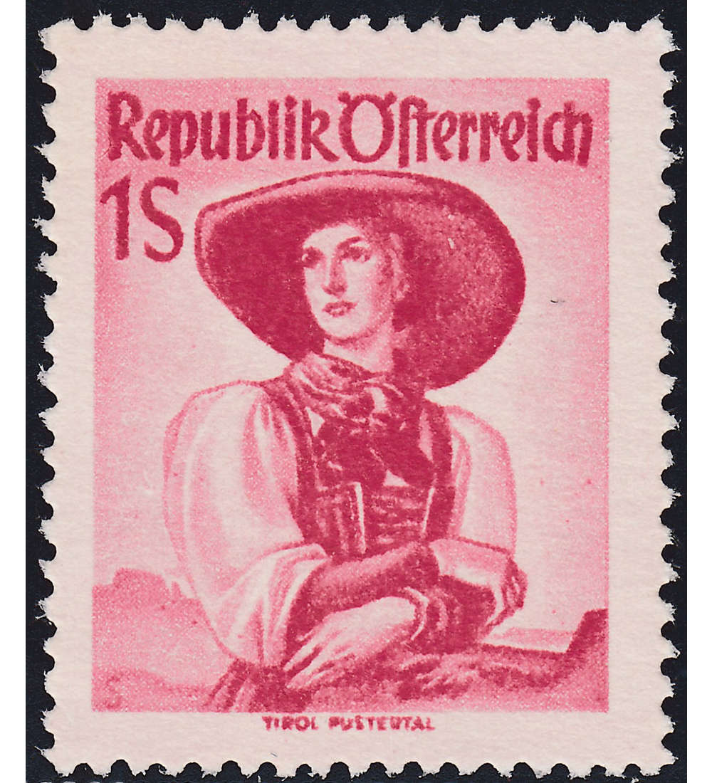 sterreich Nr. 911 postfrisch ** 1 Schilling rot Trachten